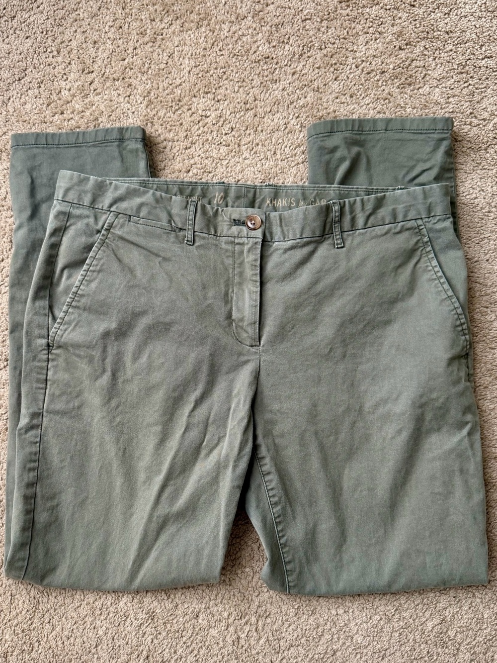 GAP Women's Olive Green Chino Pants